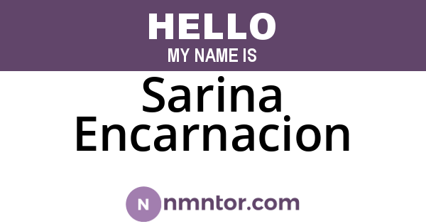 Sarina Encarnacion