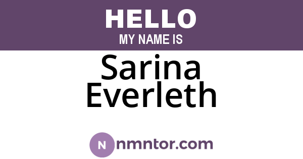 Sarina Everleth