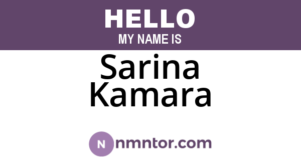 Sarina Kamara