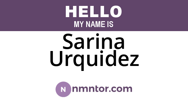 Sarina Urquidez