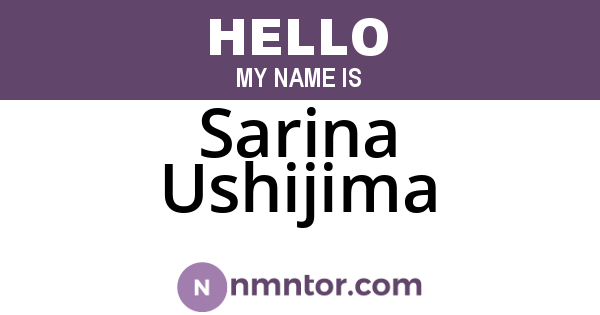 Sarina Ushijima