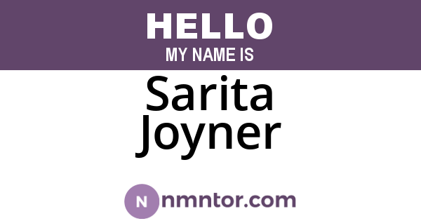 Sarita Joyner