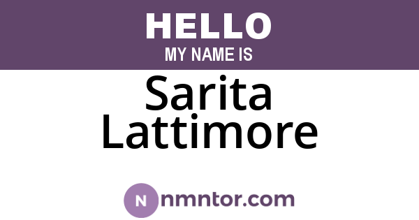Sarita Lattimore