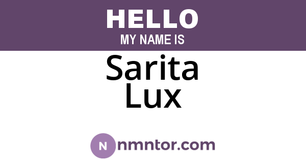 Sarita Lux