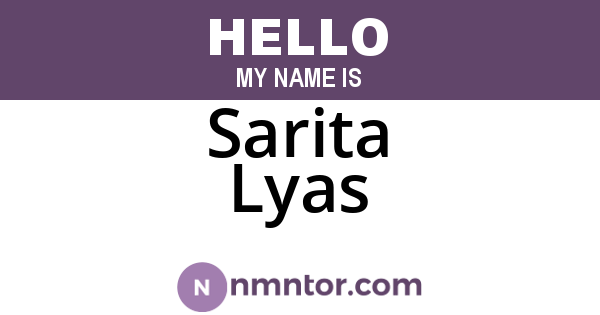 Sarita Lyas