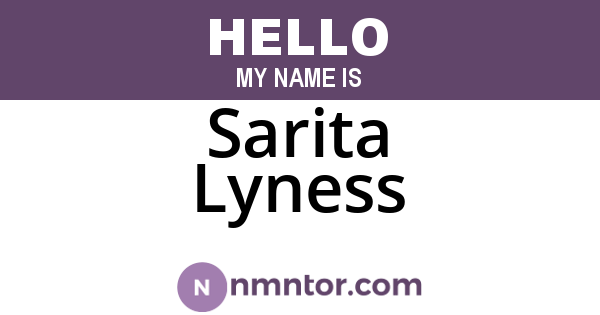 Sarita Lyness