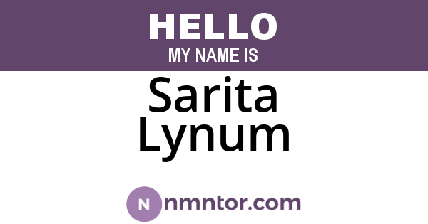 Sarita Lynum