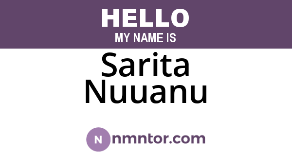 Sarita Nuuanu