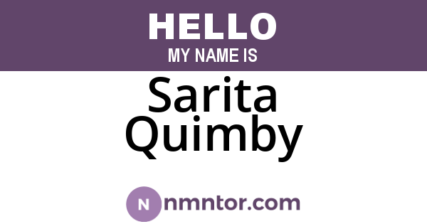 Sarita Quimby