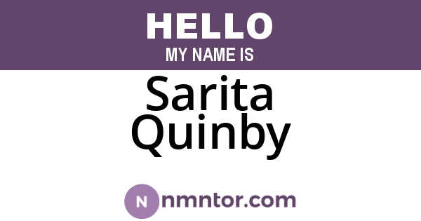 Sarita Quinby