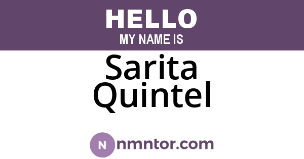 Sarita Quintel