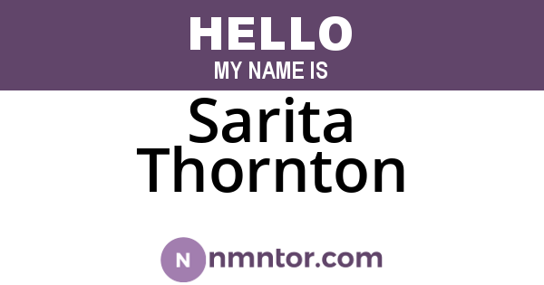 Sarita Thornton