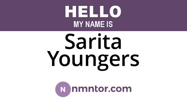 Sarita Youngers