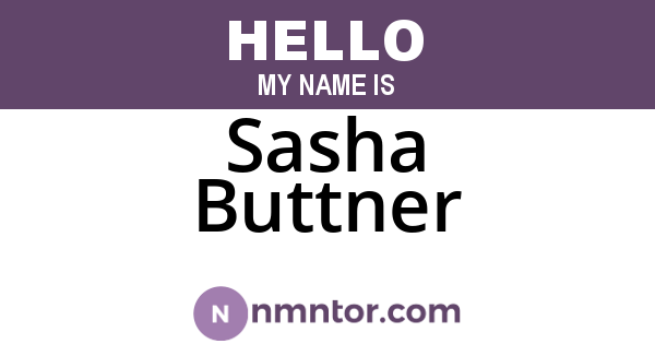 Sasha Buttner