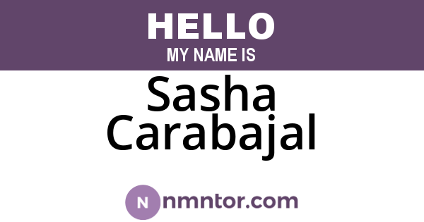 Sasha Carabajal