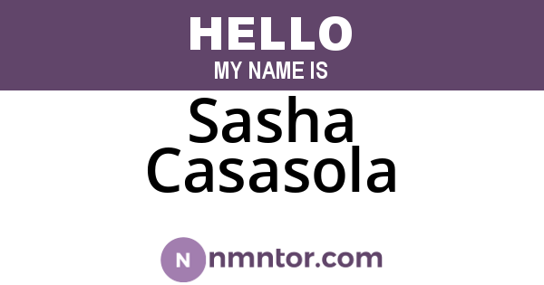 Sasha Casasola