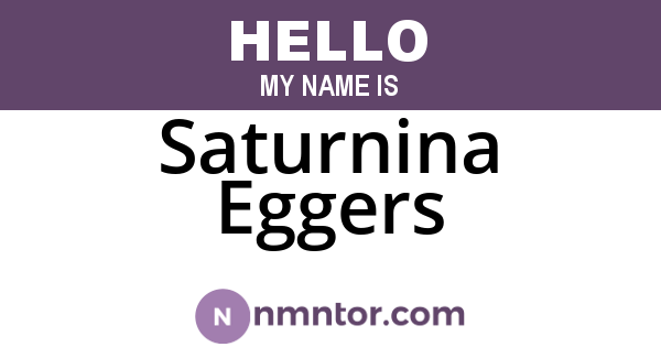 Saturnina Eggers