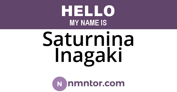 Saturnina Inagaki