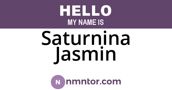 Saturnina Jasmin
