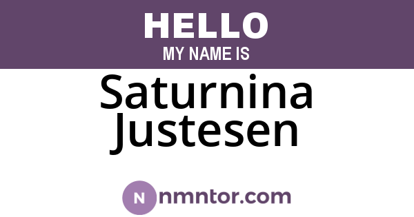 Saturnina Justesen