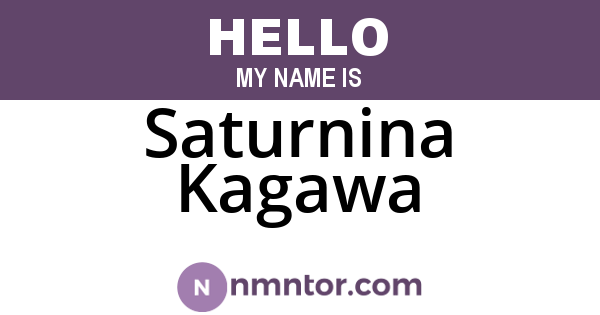 Saturnina Kagawa