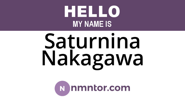 Saturnina Nakagawa