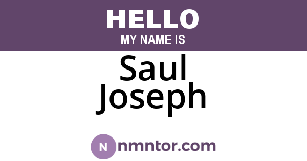 Saul Joseph