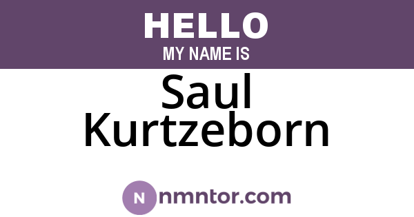 Saul Kurtzeborn