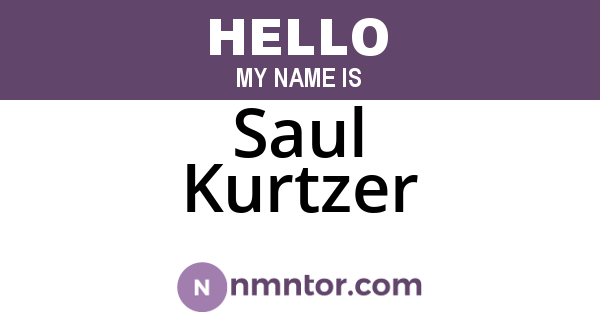 Saul Kurtzer