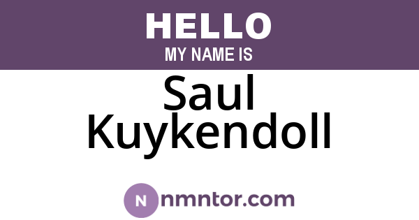 Saul Kuykendoll