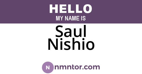 Saul Nishio