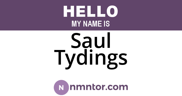 Saul Tydings
