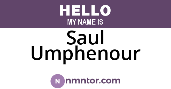Saul Umphenour