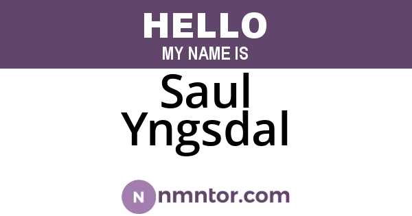 Saul Yngsdal