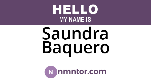Saundra Baquero