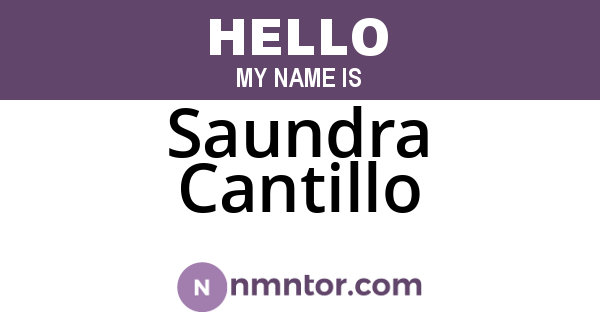 Saundra Cantillo