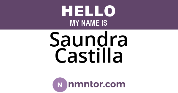 Saundra Castilla