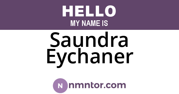 Saundra Eychaner