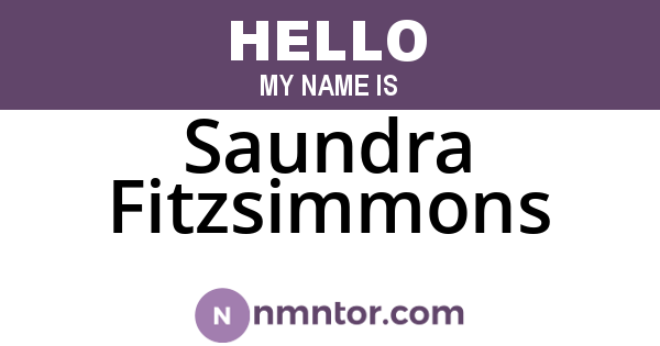 Saundra Fitzsimmons
