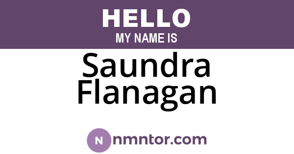Saundra Flanagan