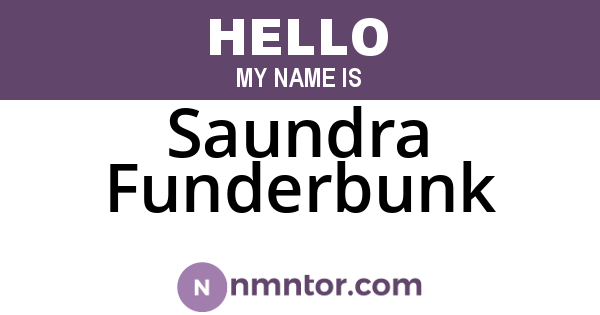 Saundra Funderbunk