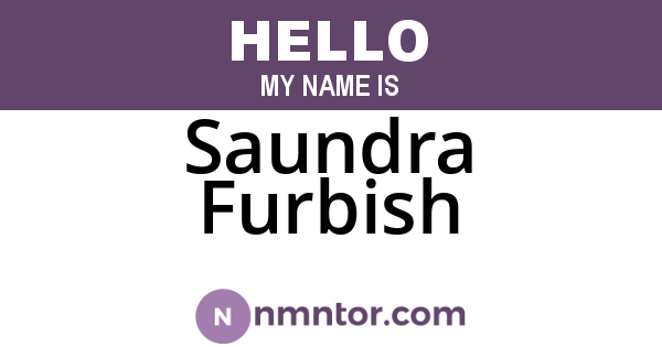 Saundra Furbish