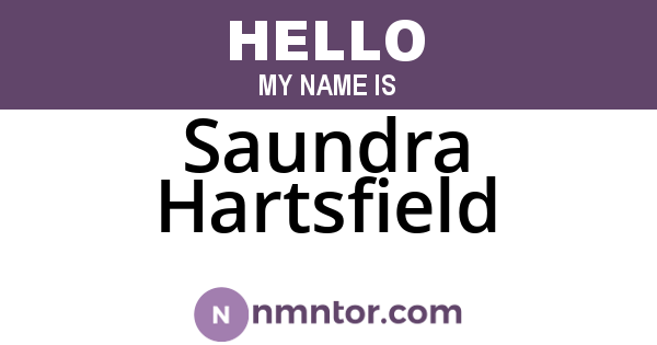 Saundra Hartsfield