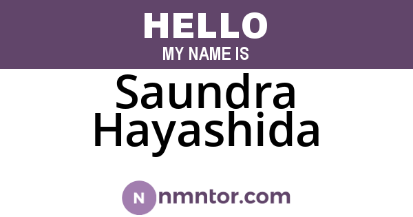 Saundra Hayashida