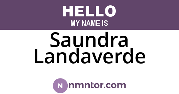 Saundra Landaverde