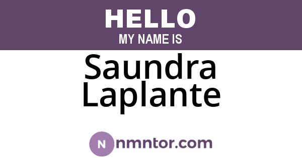 Saundra Laplante