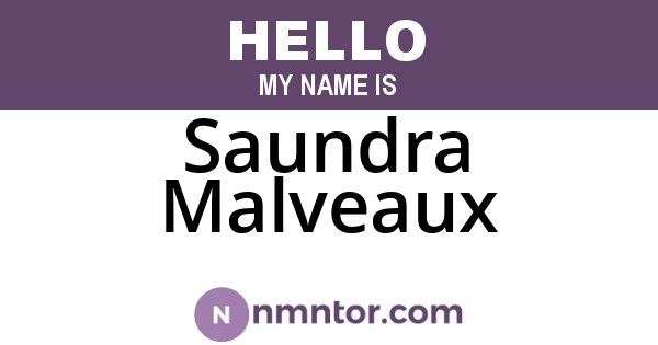 Saundra Malveaux