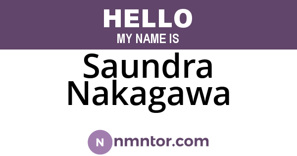 Saundra Nakagawa