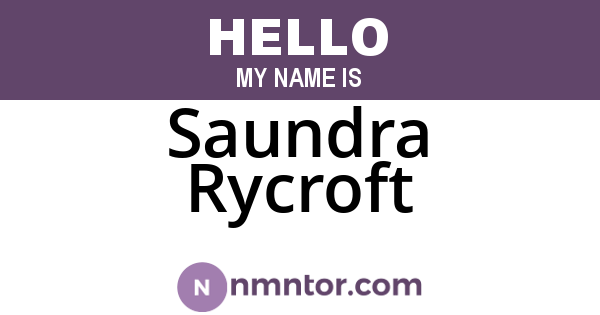 Saundra Rycroft