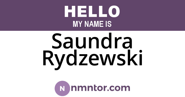 Saundra Rydzewski